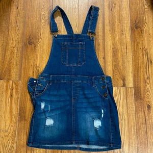 Jean skirt romper
